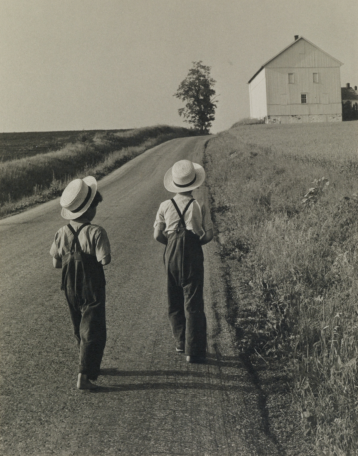 GEORGE A. TICE (1938- ) Two Amish Boys, Lancaster, PA.